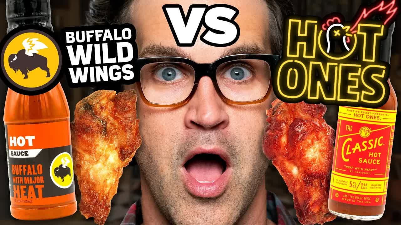 Still from What's The Best Hot Sauce For Wings? (Taste Test)