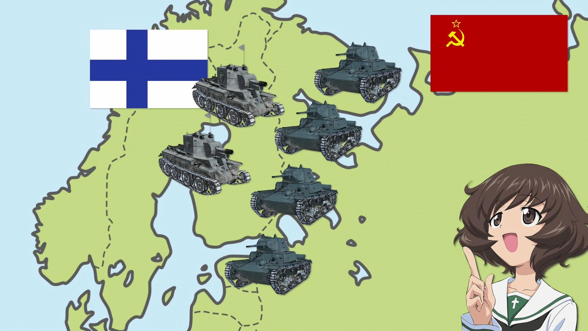 Still from Akiyama Yukari's Tank Corner - Tanks from Small and Medium Sized Countries