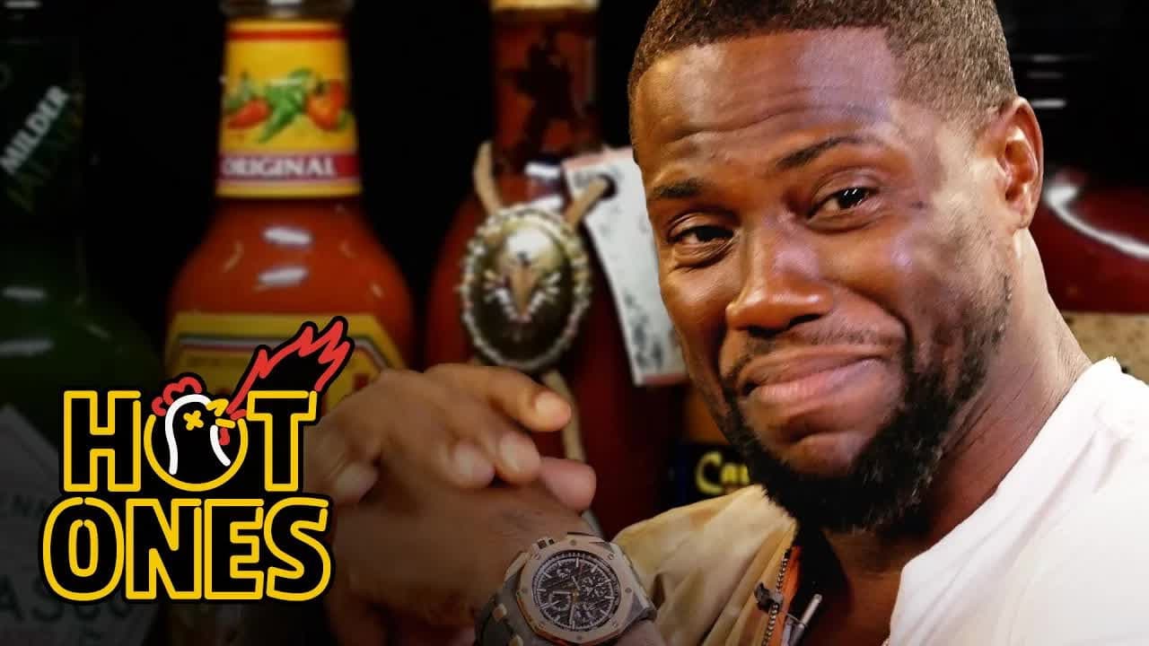 Still from Kevin Hart Catches a High Eating Spicy Wings