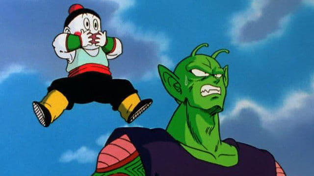 Still from Sit Tight, Chiaotzu! Tien's Screaming Tri-Beam!