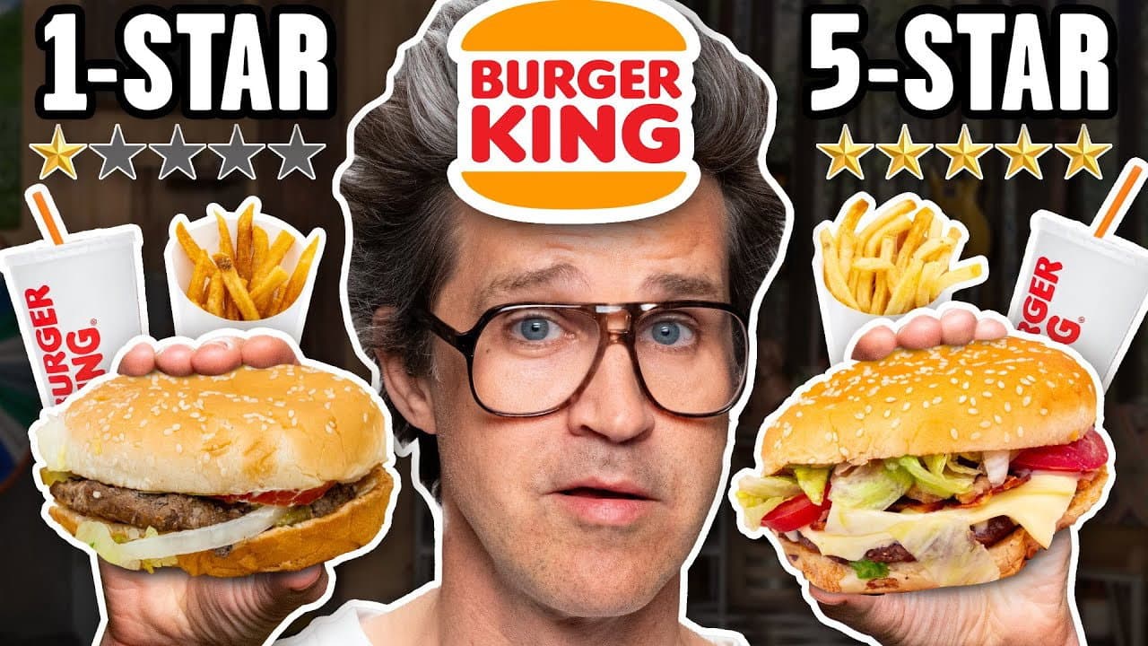 Still from 1 Star vs. 5 Star Burger King
