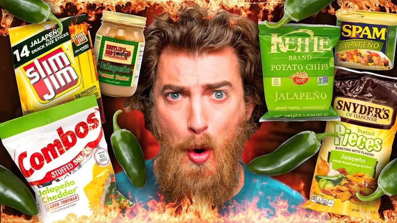 Still from What's The Best Jalapeno Snack? Taste Test