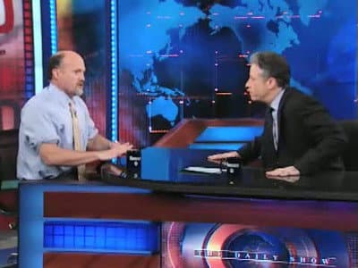 Still from Unedited Jim Cramer Interview