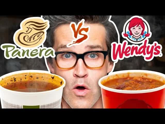 Still from Who Has The Best Fast Food Soup? (Taste Test)