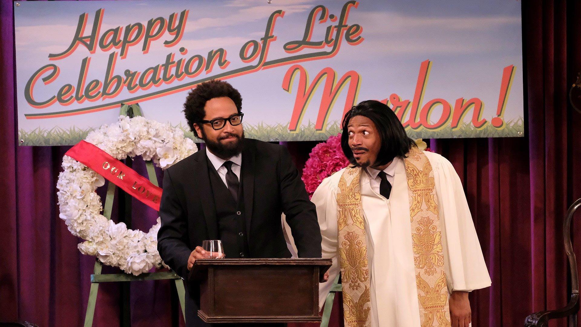 Still from Funeral Party