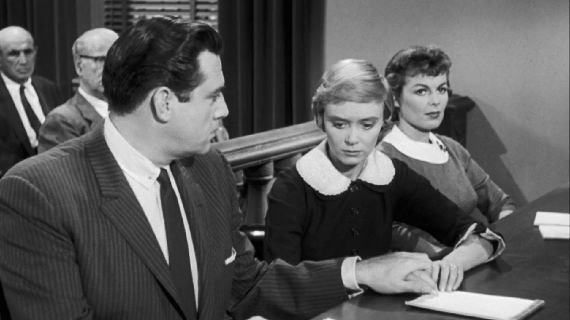 Still from The Case of the Demure Defendant