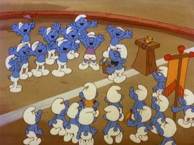 Still from The Smurfic Games