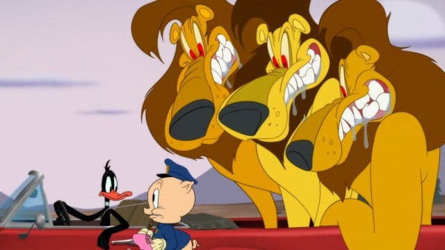 Still from Daffy Traffic Cop Stop: Lions