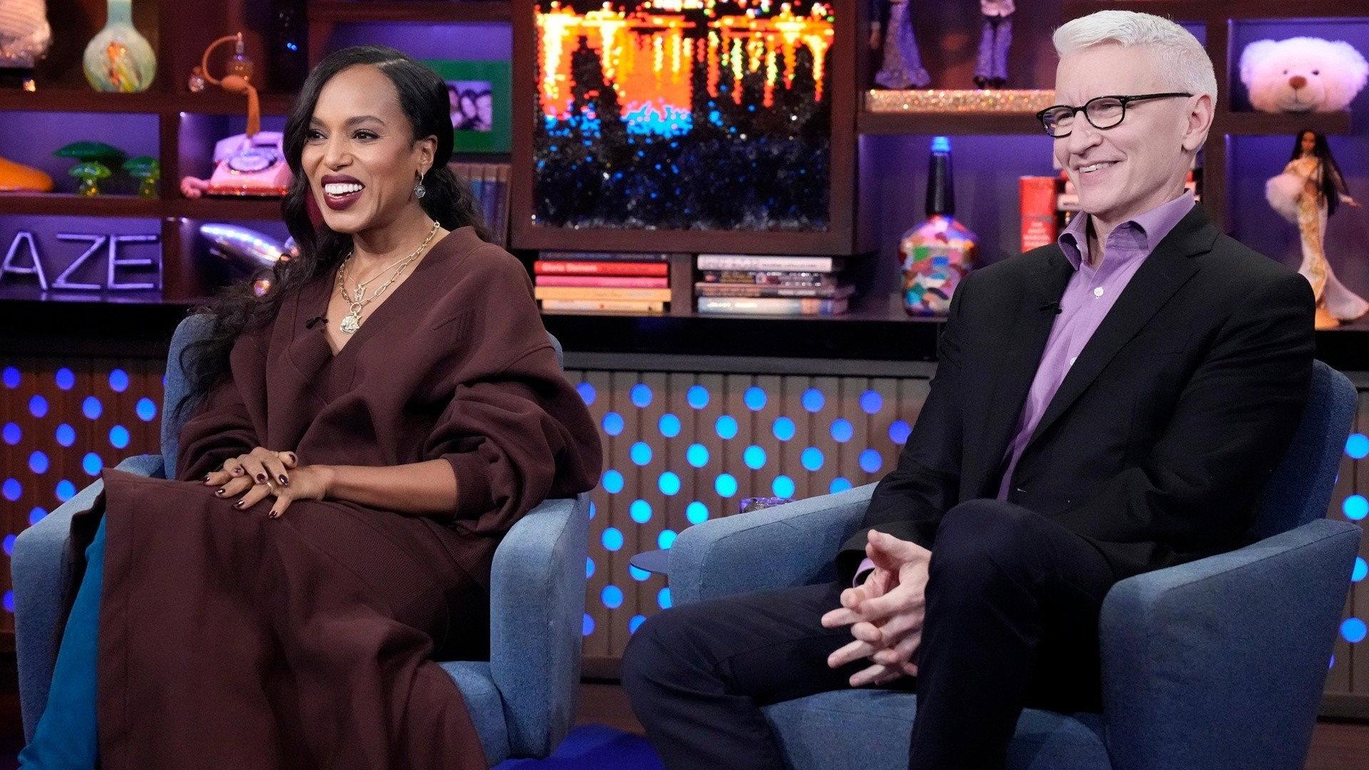 Still from Anderson Cooper and Kerry Washington