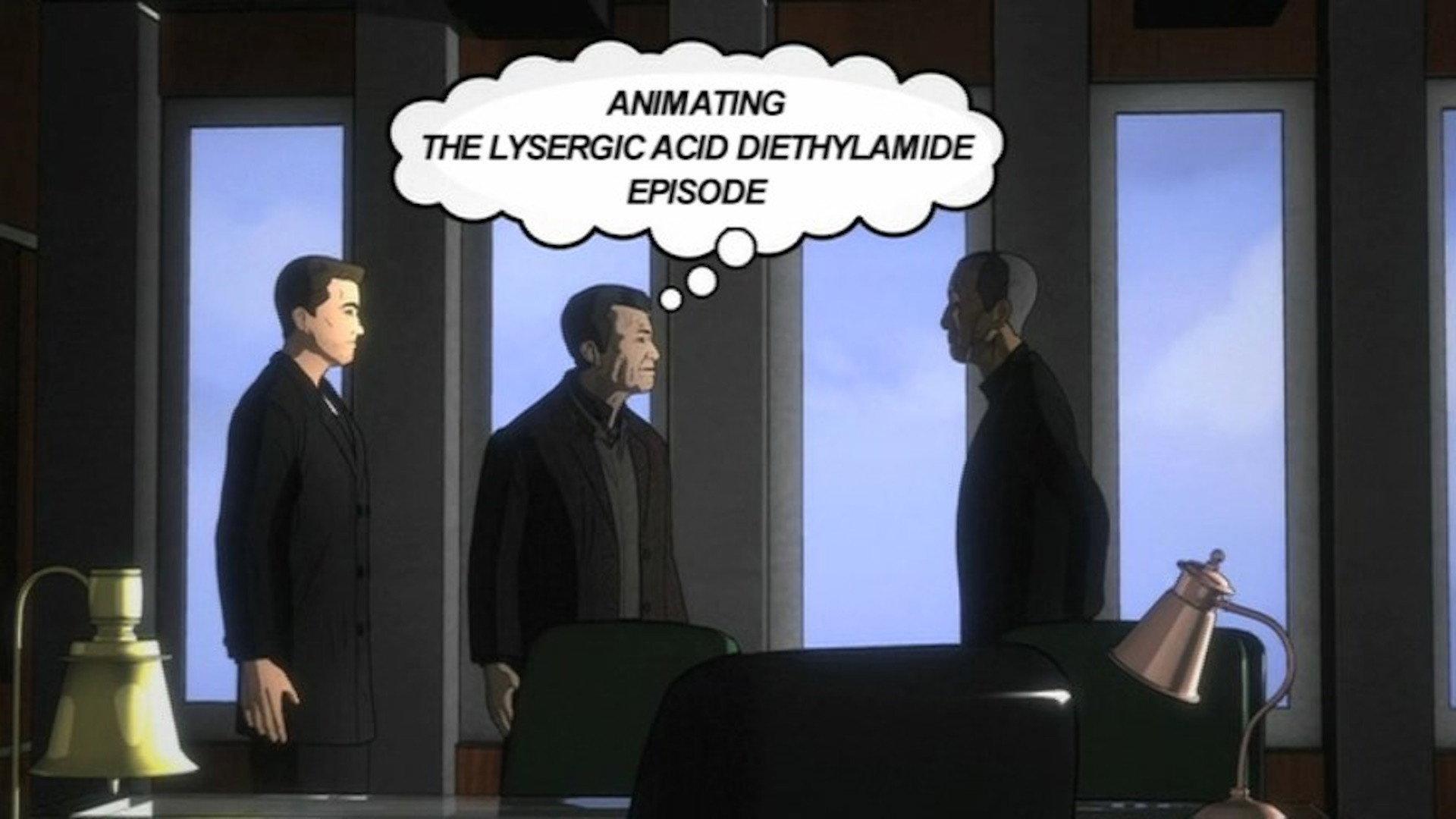 Still from Animating the Lysergic Acid Diethylamide Episode