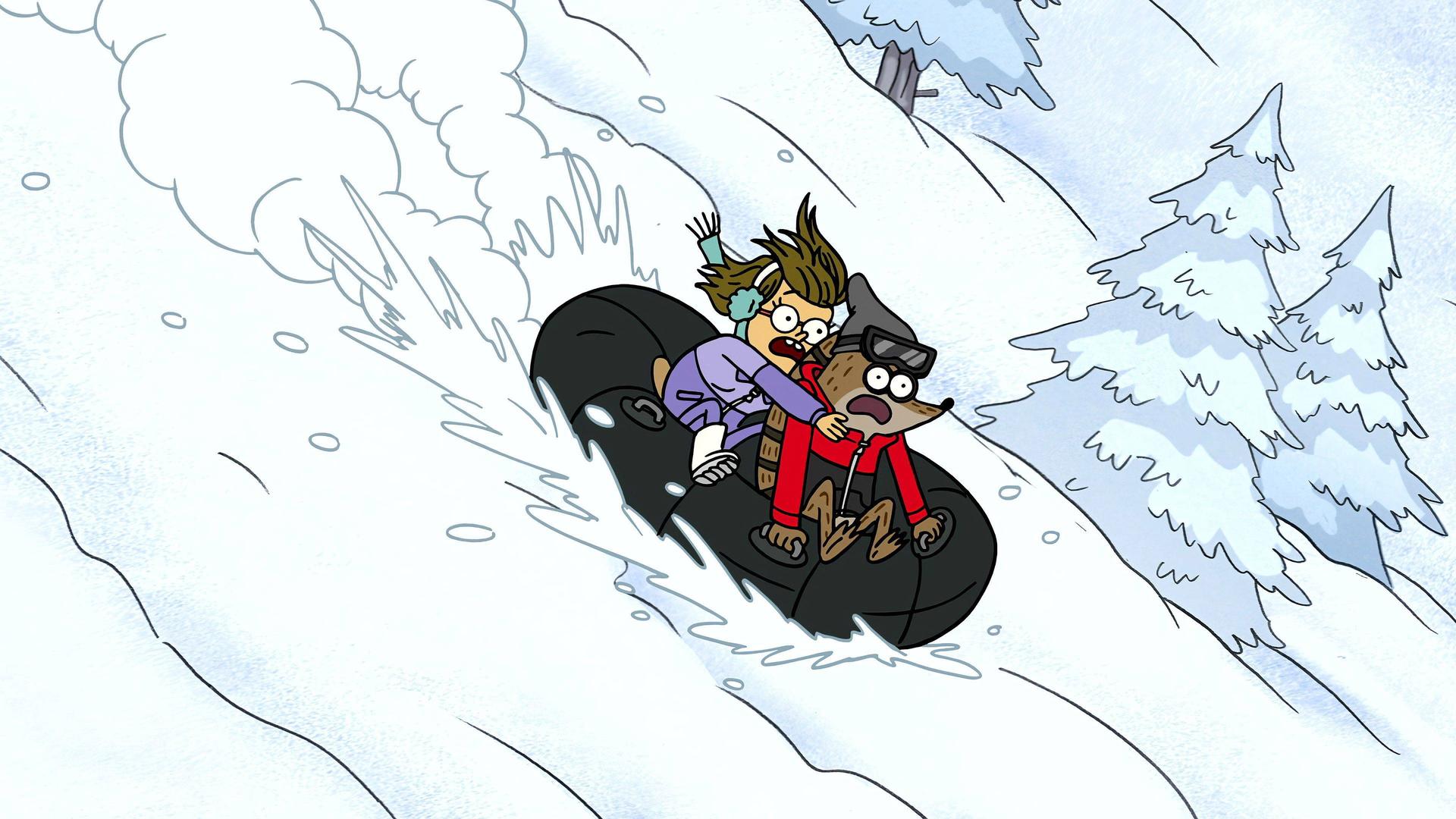 Still from Snow Tubing