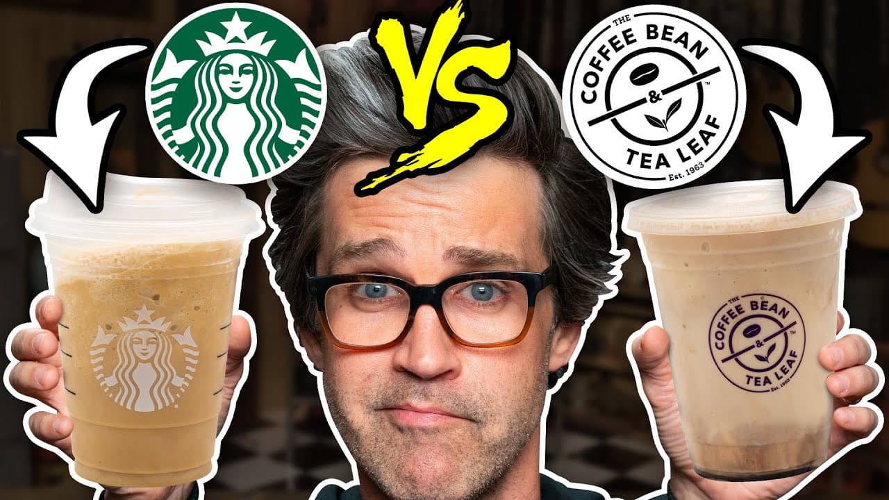 Still from Is Starbucks REALLY Better Than Other Coffee Chains? (Test)