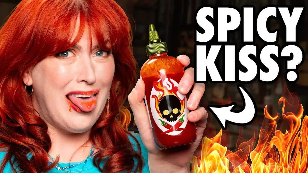 Still from Kiss The Spicy Lips Challenge