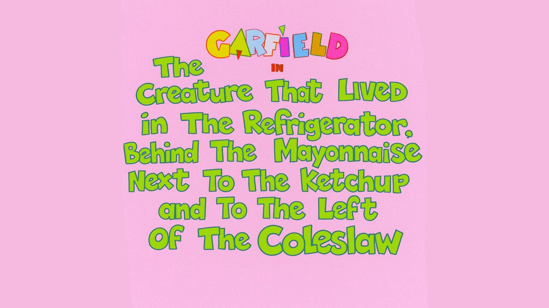 Still from The Creature that Lived in the Refrigerator, Behind the Mayonnaise, Next to the Ketchup and to the Left of the Cole Slaw!