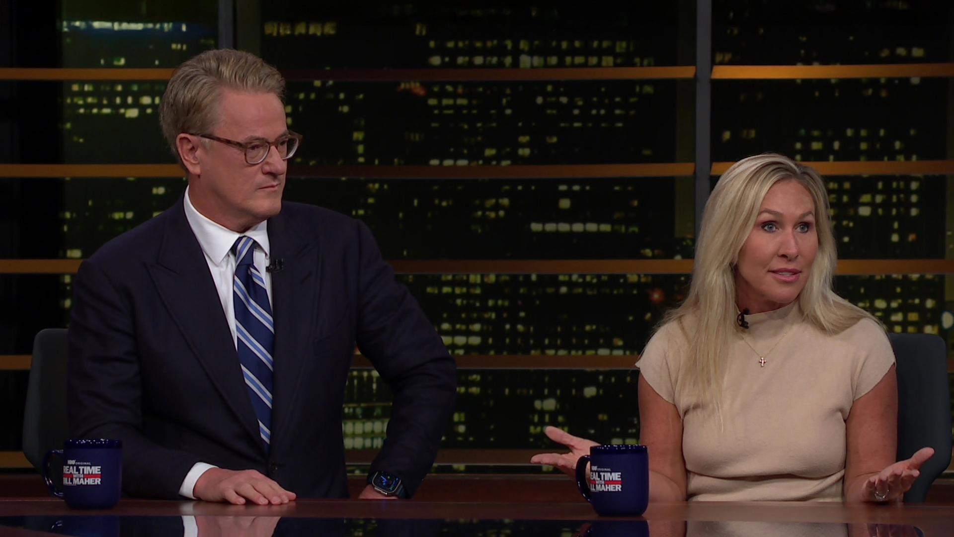 Still from January 30, 2026: Nate Bargatze, Joe Scarborough, Marjorie Taylor Greene