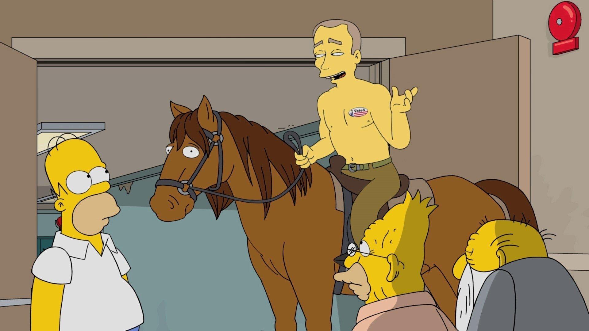 Still from Homer Votes 2016