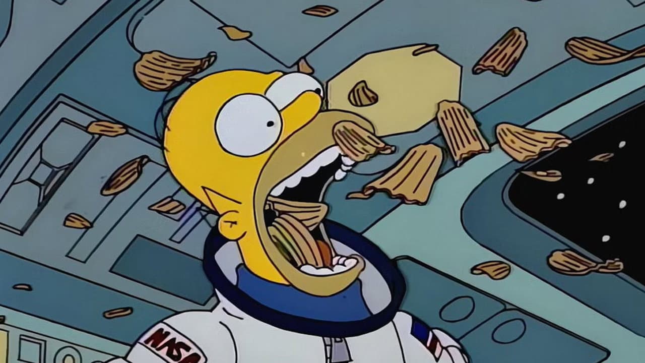 Still from Deep Space Homer