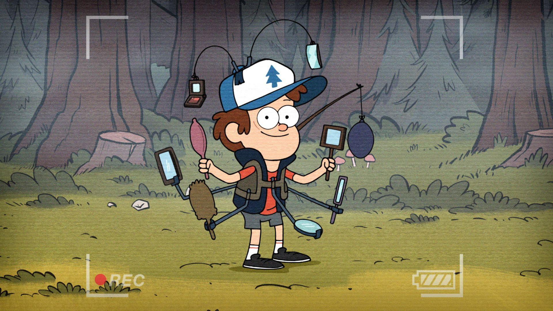 Still from Dipper's Guide to the Unexplained - The Hide-Behind