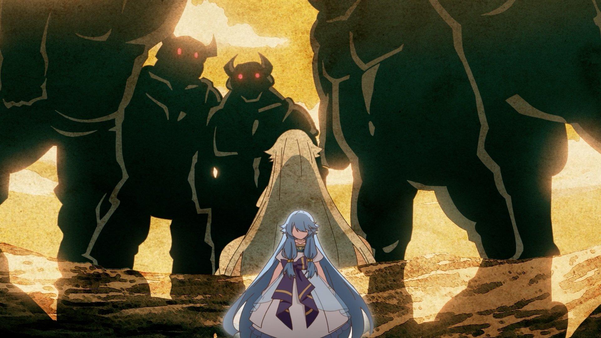 Still from Let’s start the battle against the saint, great evil dragon!