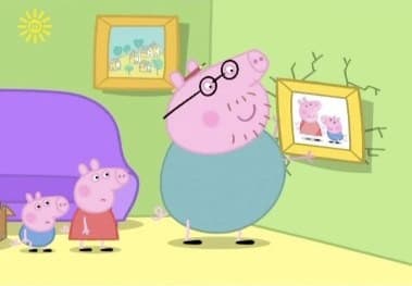 Still from Daddy Puts Up a Picture