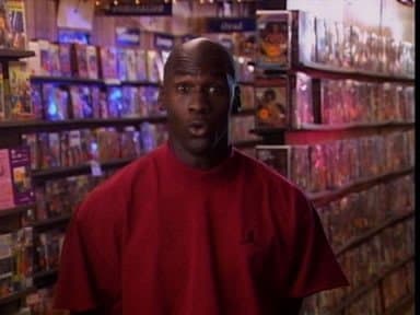 Still from Michael Jordan/Public Enemy