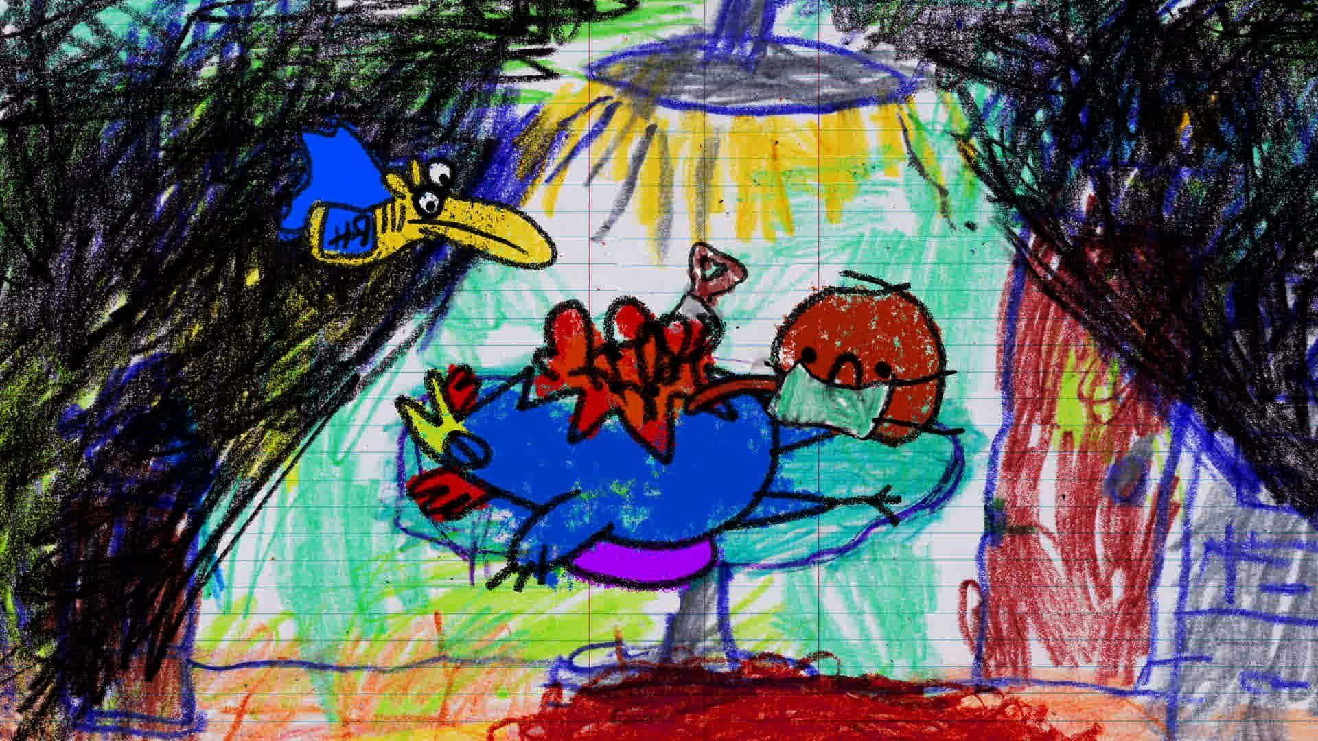 Still from Rocket Horse & Jet Chicken