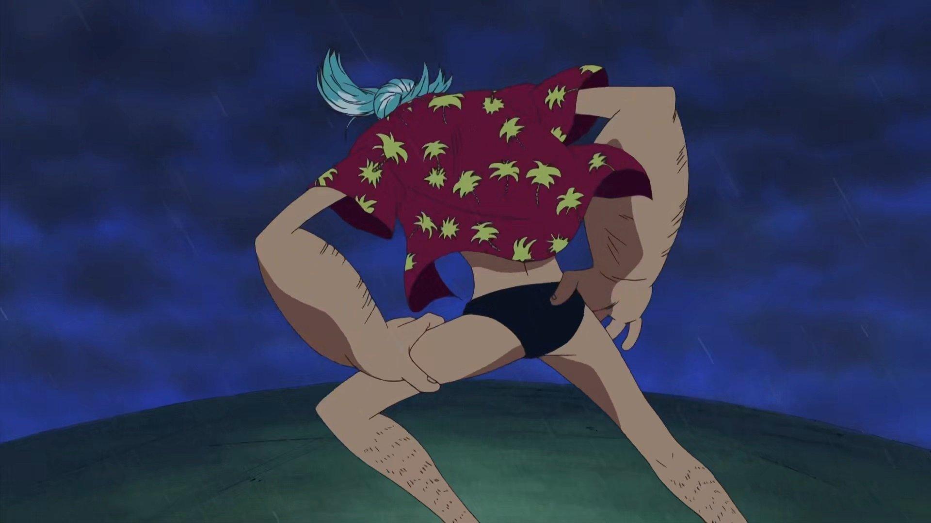 Still from Clash! Demon-Slasher Zoro vs. Ship-Slasher T-Bone!