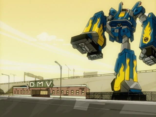 Still from DMV: Department of Megas Violations