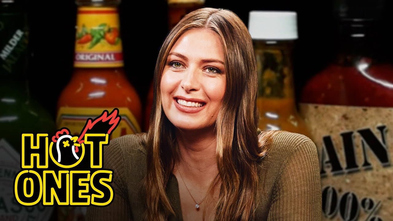 Still from Maria Sharapova Finds Flow State While Eating Spicy Wings