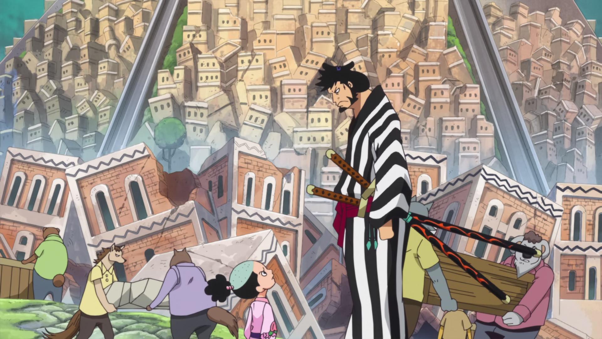Still from Saying Goodbye and Descending from the Elephant - Setting Out to Take Back Sanji!