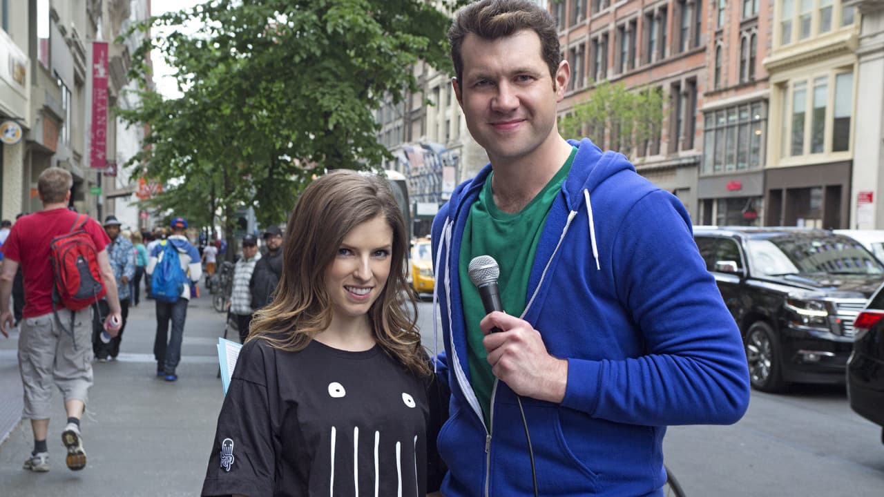 Still from Anna Kendrick's 'Tinder in Real Life' Lightning Round!
