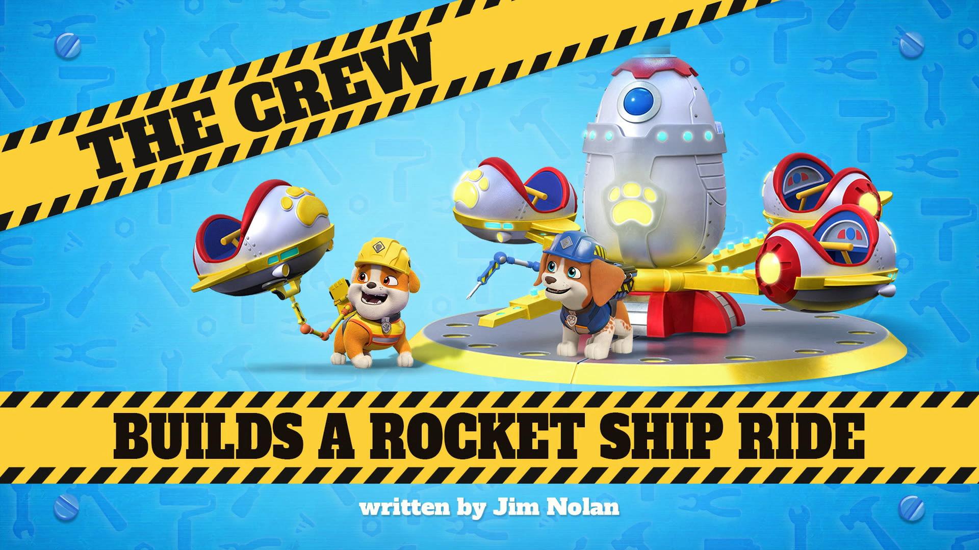 Still from The Crew Builds a Rocket Ship Ride