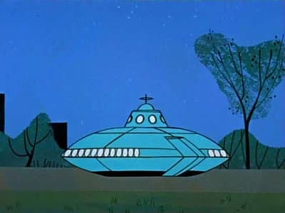 Still from Cop and Saucer