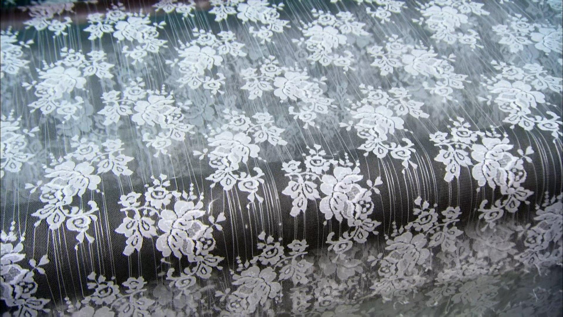 Still from Lace, Antique Frame Replicas, Orchids, Unicycle Wheel Hubs
