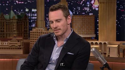 Still from Michael Fassbender, Zoe Saldana