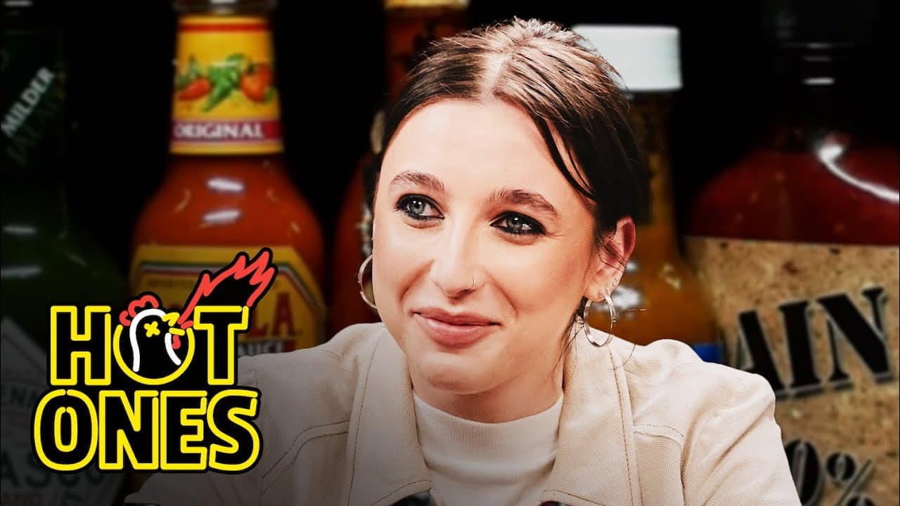 Still from Emma Chamberlain Goes for the Glory While Eating Spicy Wings