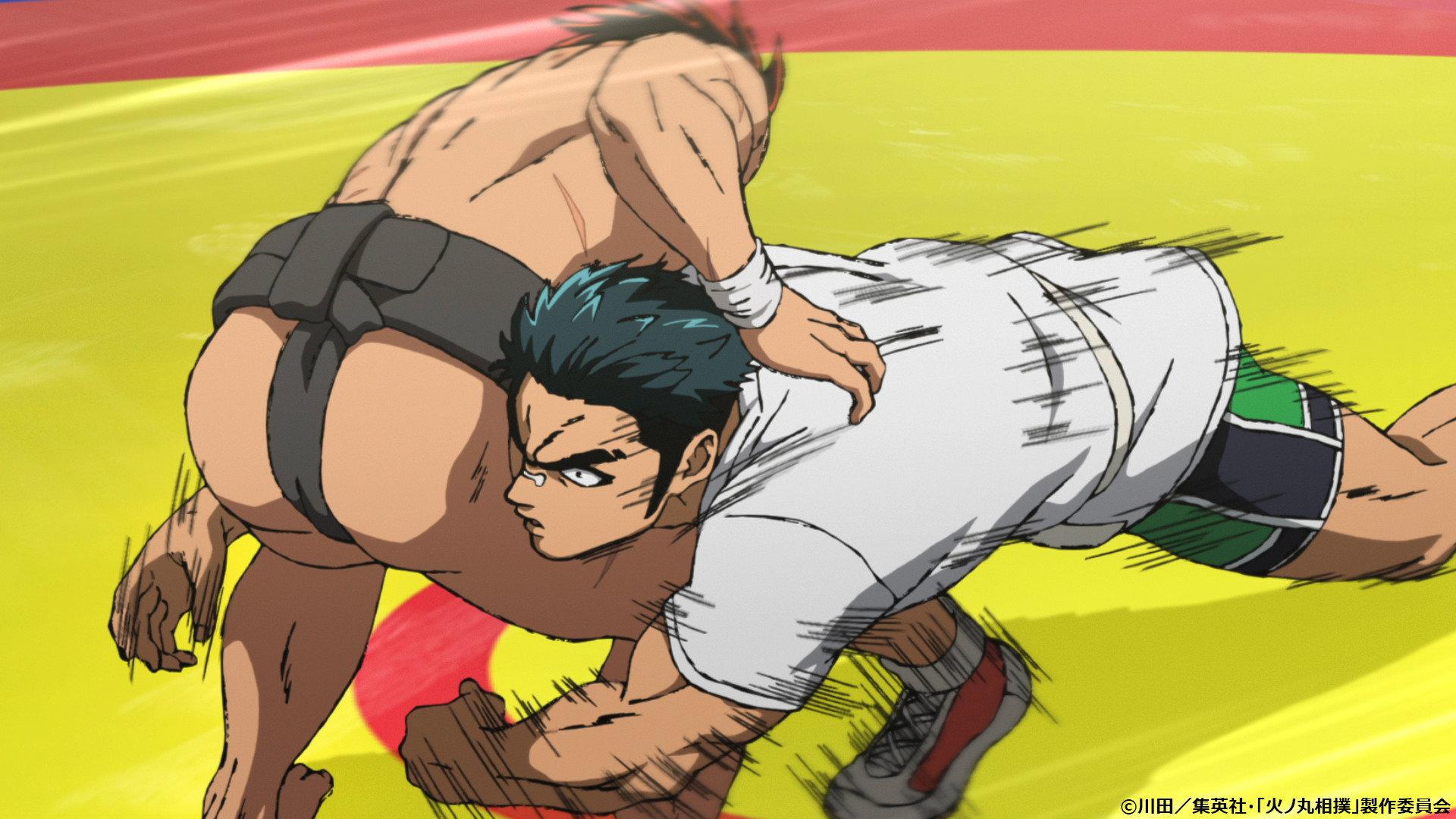 Still from Wrestling vs Sumo