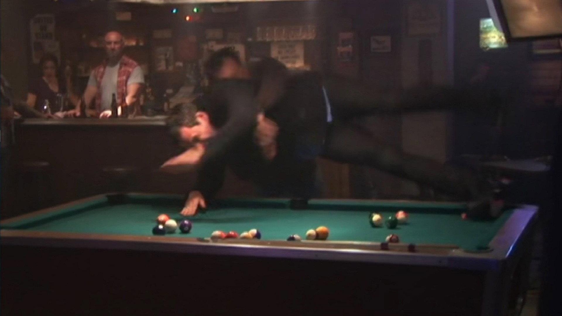 Still from Gimme Two Steps: Staging the Bar Fight