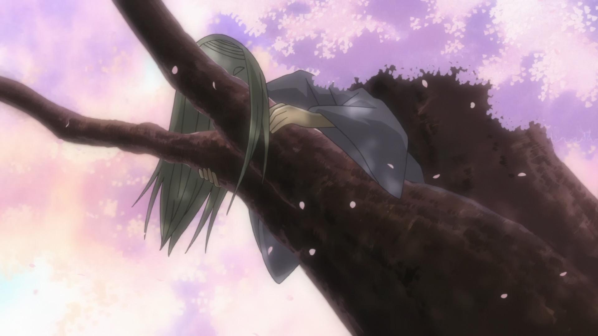 Still from The Man Amidst the Rows of Cherry Trees