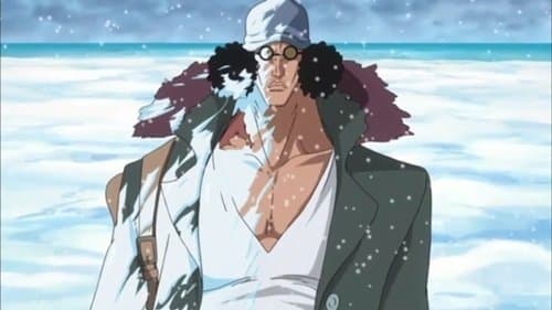 Still from Intense! Aokiji vs. Doflamingo!
