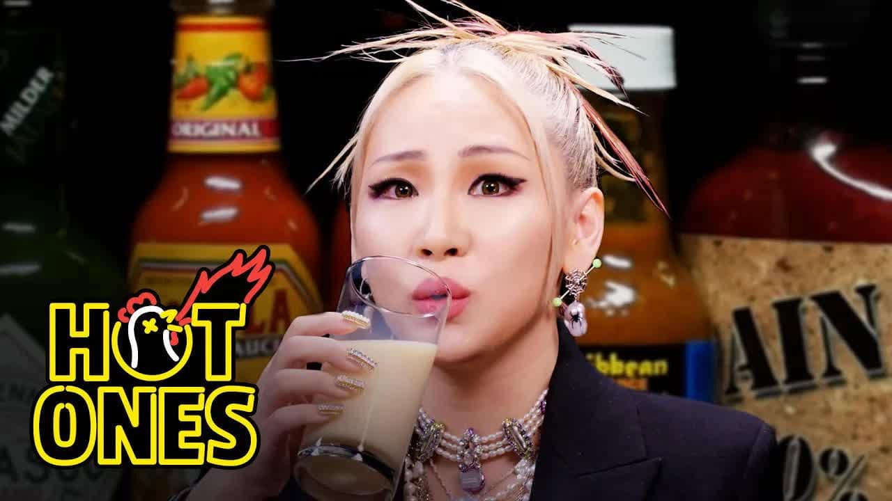 Still from CL Gets Extra Spicy While Eating Spicy Wings