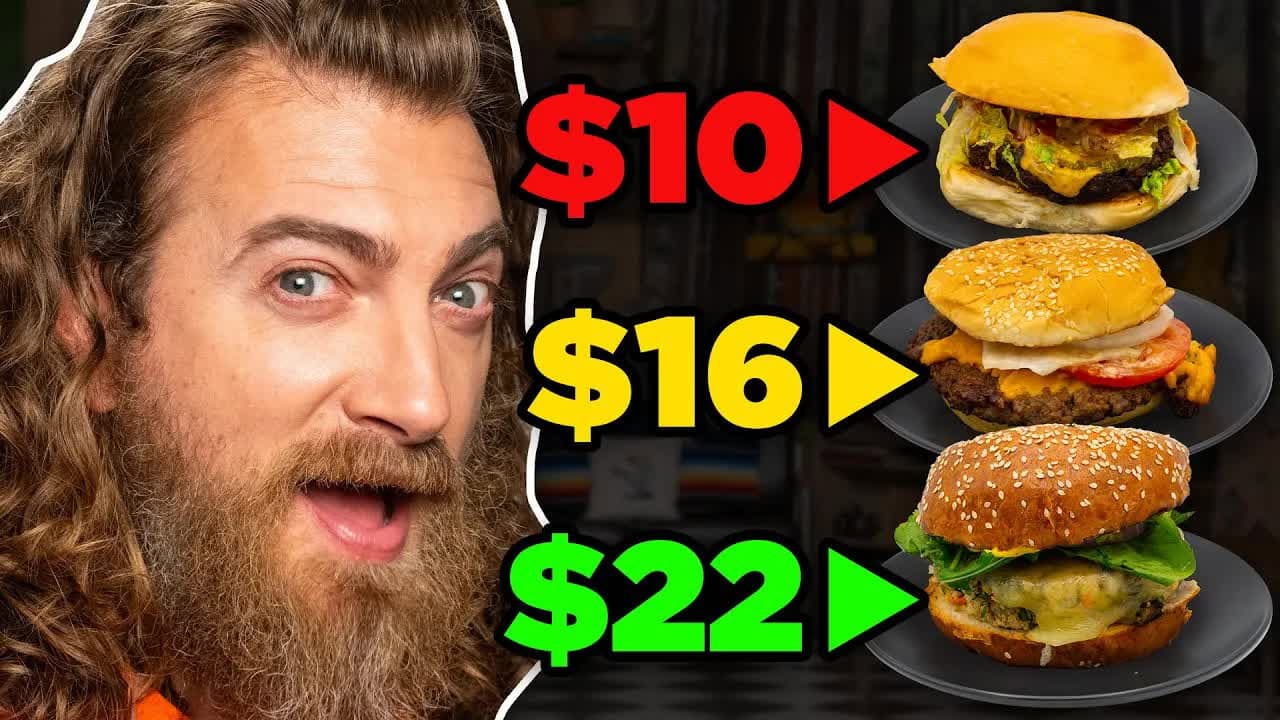 Still from Frozen vs. Fast vs. Fancy Food Taste Test