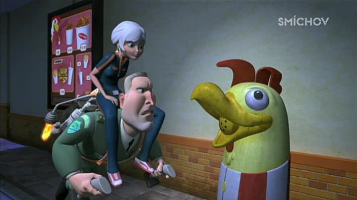 Still from Destroy Chickie D!