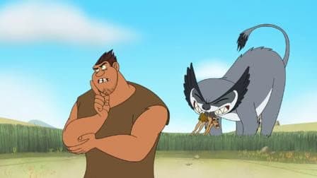 Still from Grug vs. Math