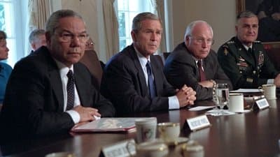 Still from Chapter 9 - Bush & Clinton: American Triumphalism - New World Order