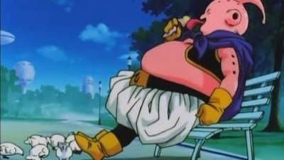 Still from Celebrations with Majin Buu