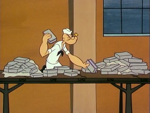 Still from Popeye and the Herring Snatcher