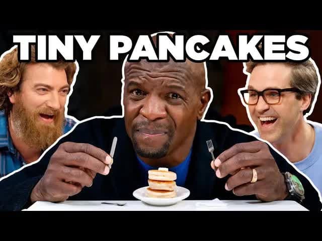 Still from Big Man Tiny Food Challenge ft. Terry Crews