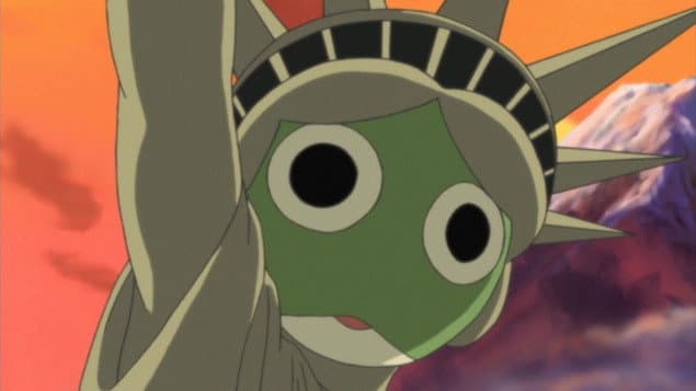 Still from The Keroro Platoon Appears on TV