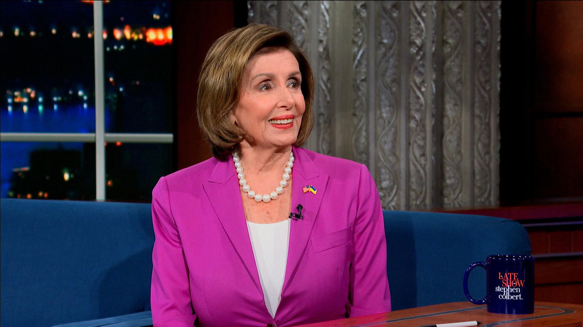 Still from Nancy Pelosi, Armando Iannucci, Dermot Kennedy